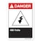 Signmission ANSI Danger, 7" Height, 10" Width, Rigid Plastic, 7" H, 10" W, Landscape, 480 Volts OS-DS-P-710-L-19807 - alternate 1